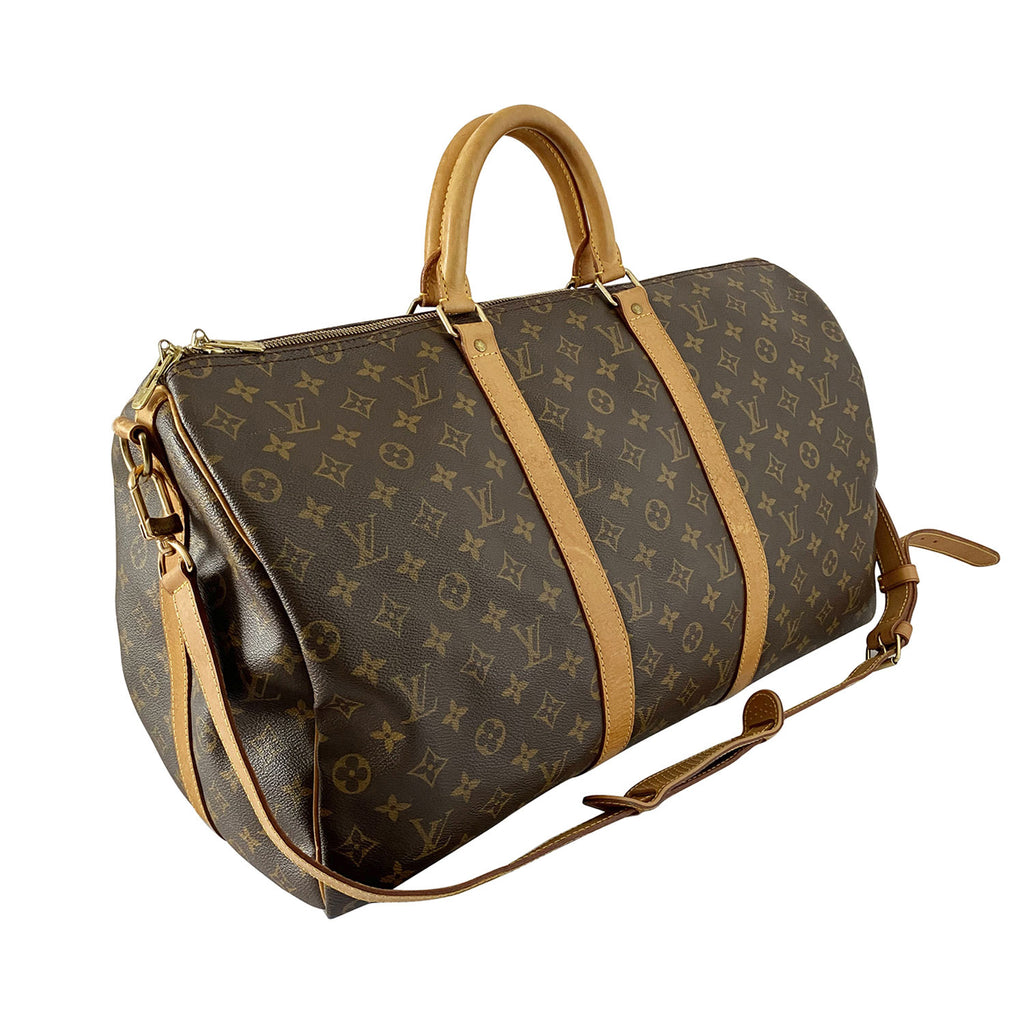 Louis Vuitton Keepall 50 Bandoulière Strap Monogram Canvas – l