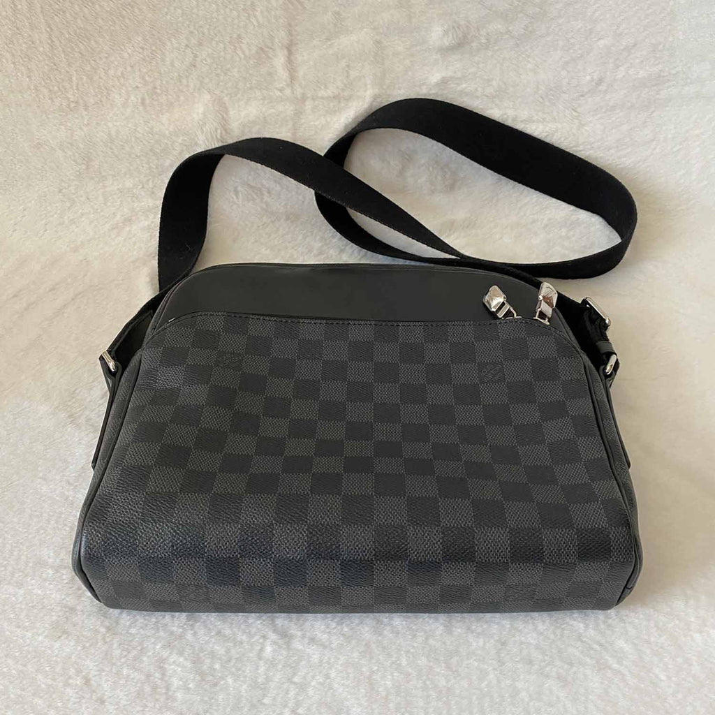 Louis Vuitton Reporter Dayton Damier Graphite MM Black/Grey in Coated  Canvas with Silver-tone - US