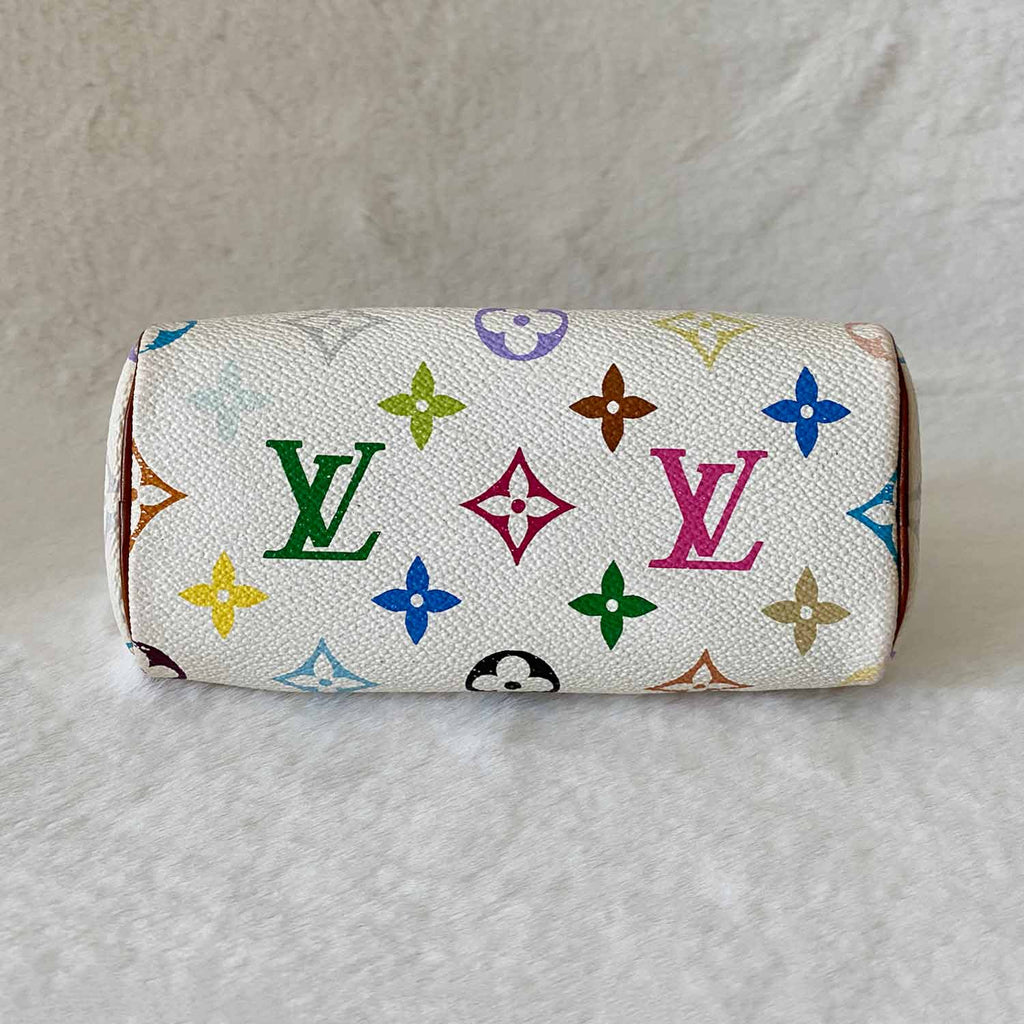 LOUIS VUITTON Multicolor Mini Sac HL White ❤ liked on Polyvore featuring  bags, louis vuitton bags, holiday bags, zip…