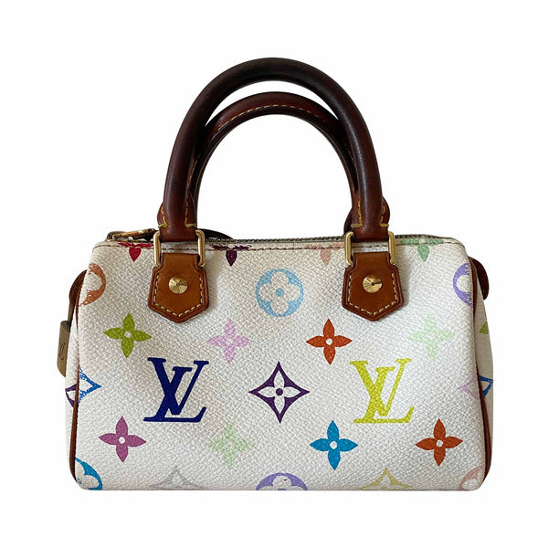 Louis Vuitton, Bags, Louisvuitton Monogram Multicolor Mini Sac Hl Speedy  Black