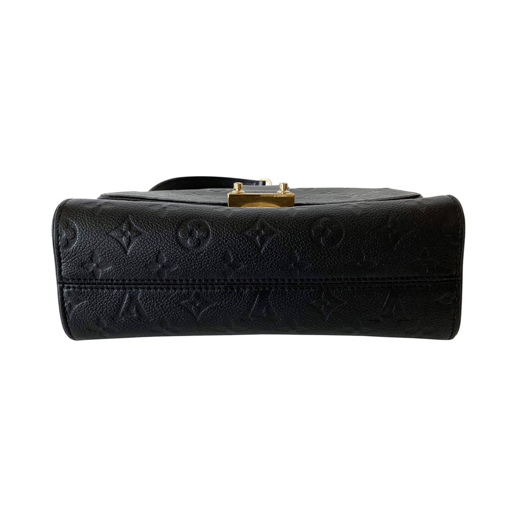 LOUIS VUITTON Saint Sulpice PM Empreinte Leather Crossbody Bag Noir 