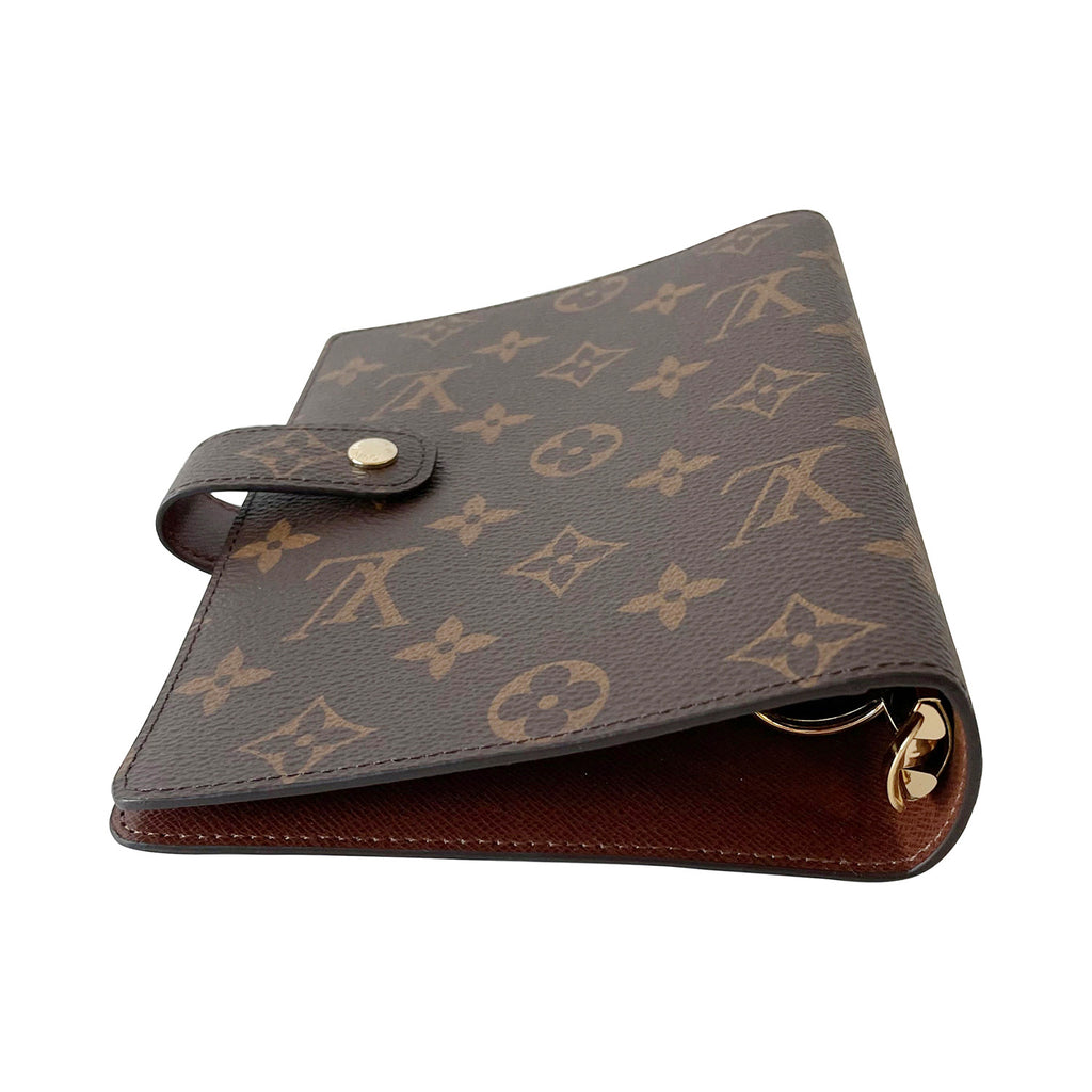 Shop Louis Vuitton MONOGRAM Medium Ring Agenda Cover (R20222