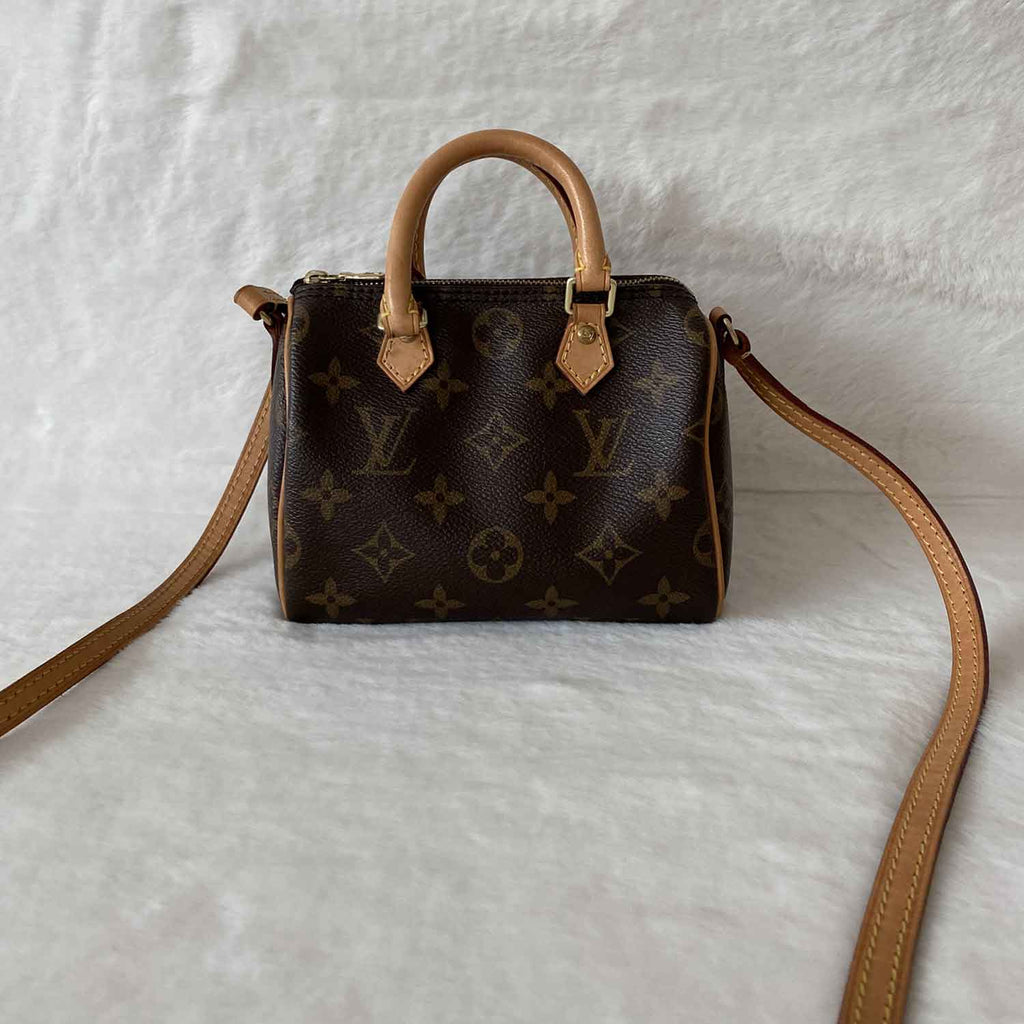 Louis Vuitton black Nano Speedy – AJW ARCHIVES