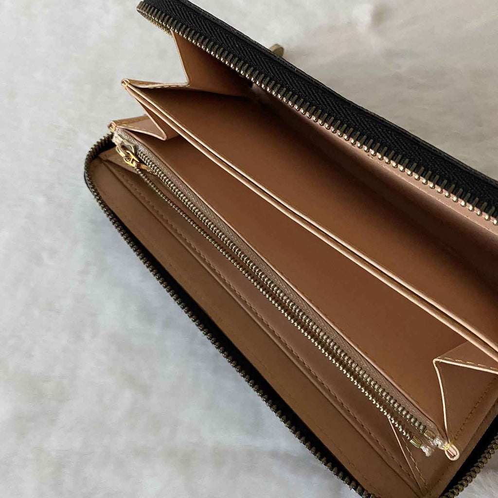 Preloved Louis Vuitton Damier Ebene Accordion Long Bifold Wallet