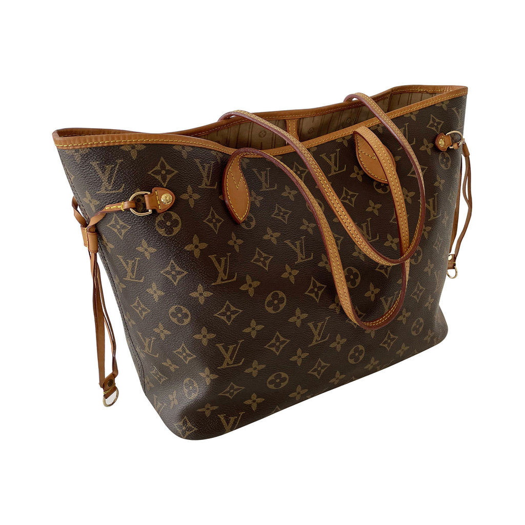 Louis Vuitton - Authenticated Neverfull Handbag - Suede Brown for Women, Good Condition