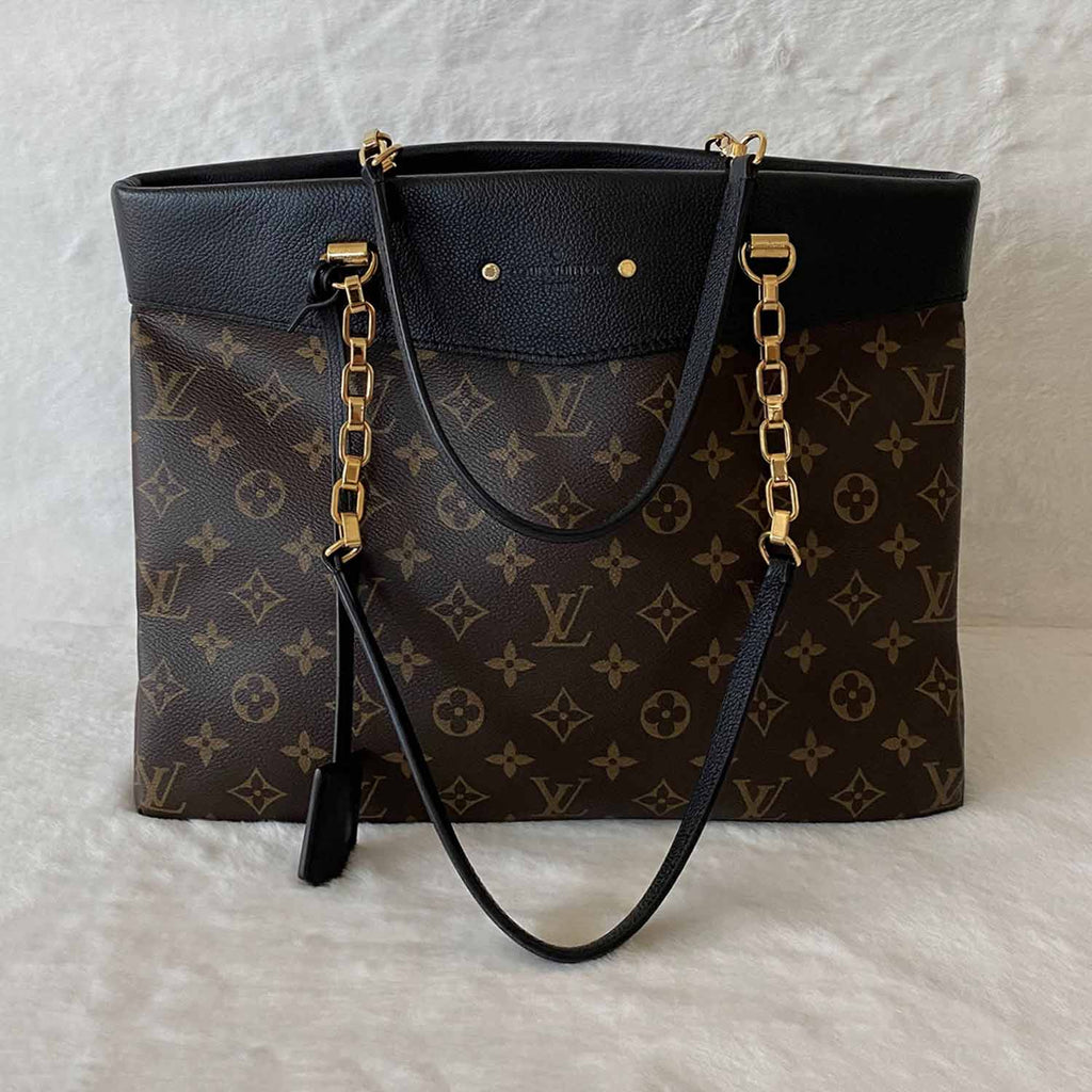 Louis Vuitton Pallas Shopper Monogram Canvas and Calfskin Gold