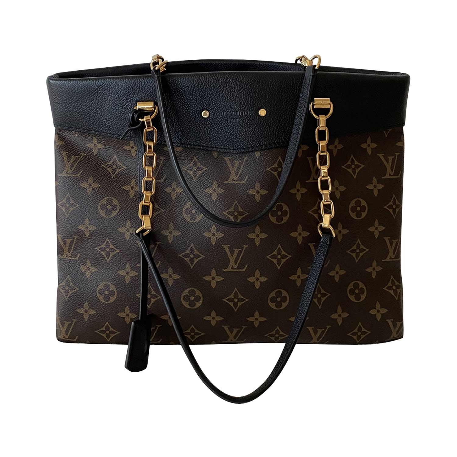 Shop authentic Louis Vuitton Monogram Pallas Shopper Tote at