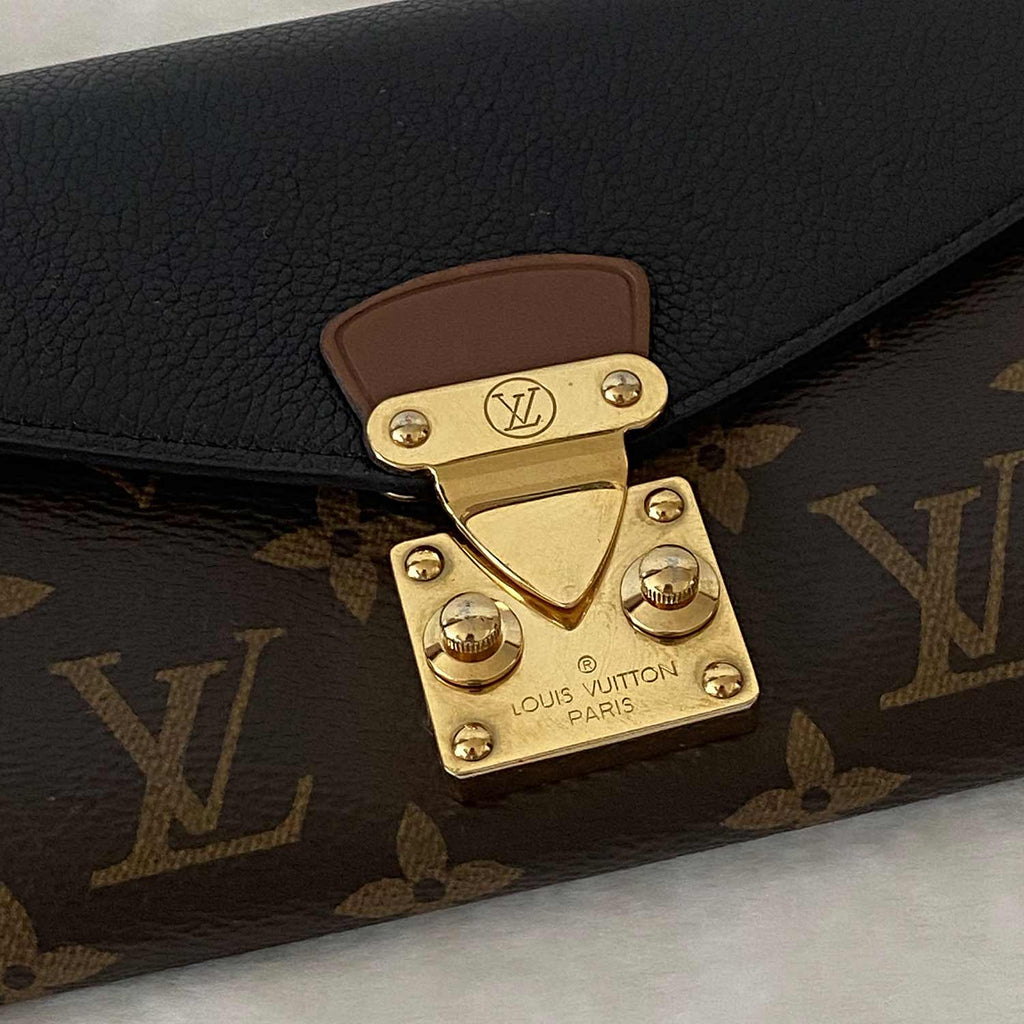 Louis Vuitton Monogram Pallas Wallet M58415 Black Cloth ref.1012624 - Joli  Closet