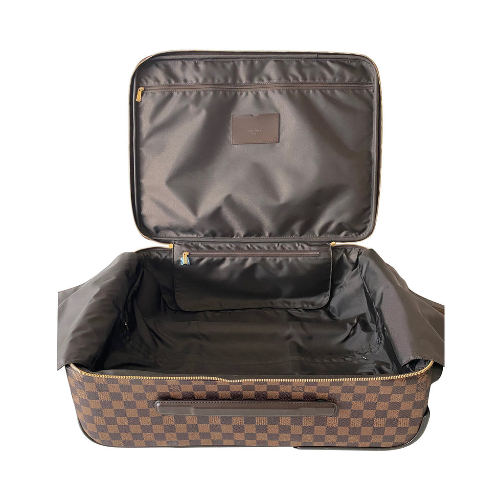 Louis Vuitton Brown Damier Ebene Business Pegase 55 Leather Cloth  ref.166496 - Joli Closet