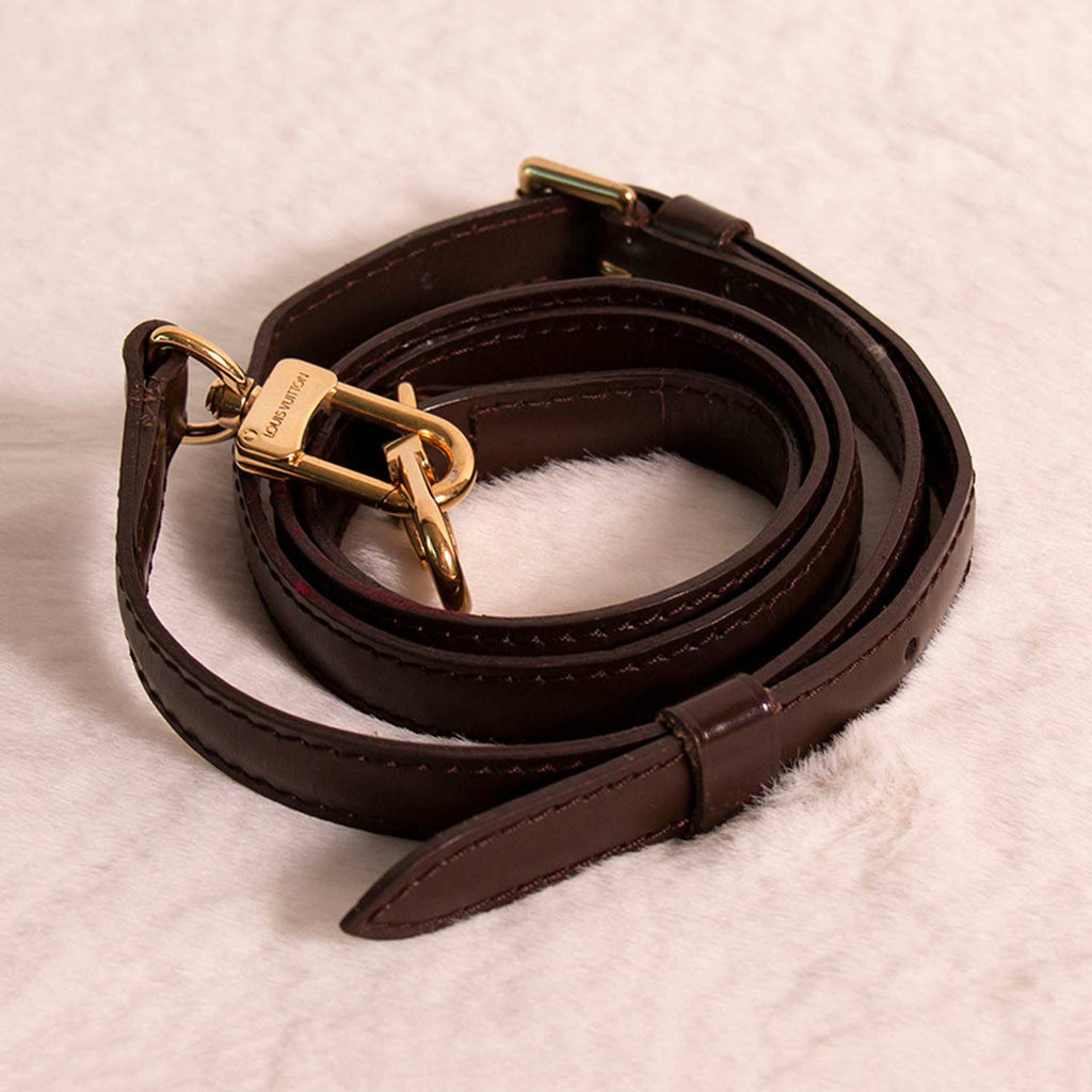 Louis Vuitton Adjustable Shoulder Strap 16 mm Ebene Brown EPI