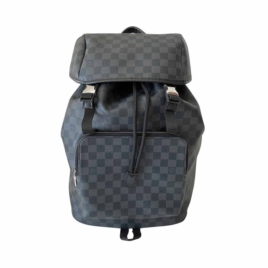 Shop authentic Louis Vuitton Damier Graphite Zac Backpack at