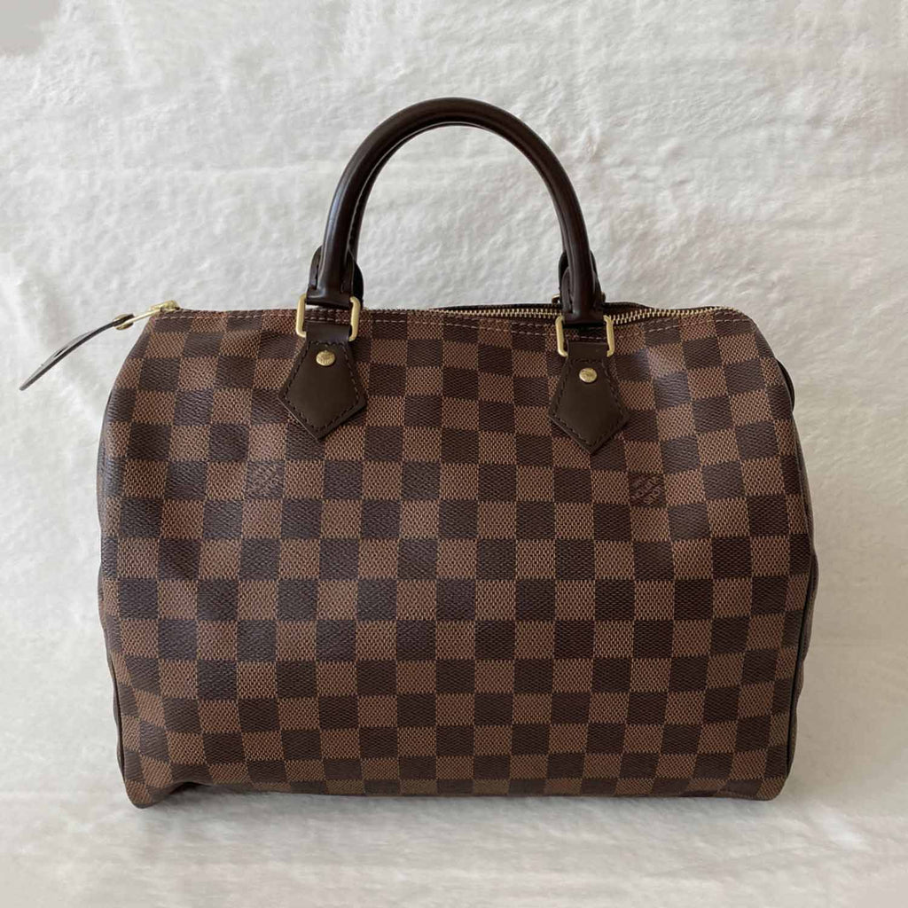 Louis Vuitton Damier Ebene Speedy 30 Brown Cloth ref.963704 - Joli Closet