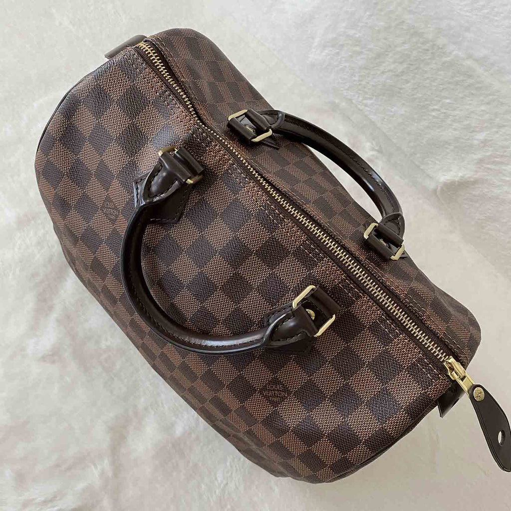 AUTHENTIC Louis Vuitton Speedy 30 Damier Ebene PREOWNED (WBA043) – Jj's  Closet, LLC