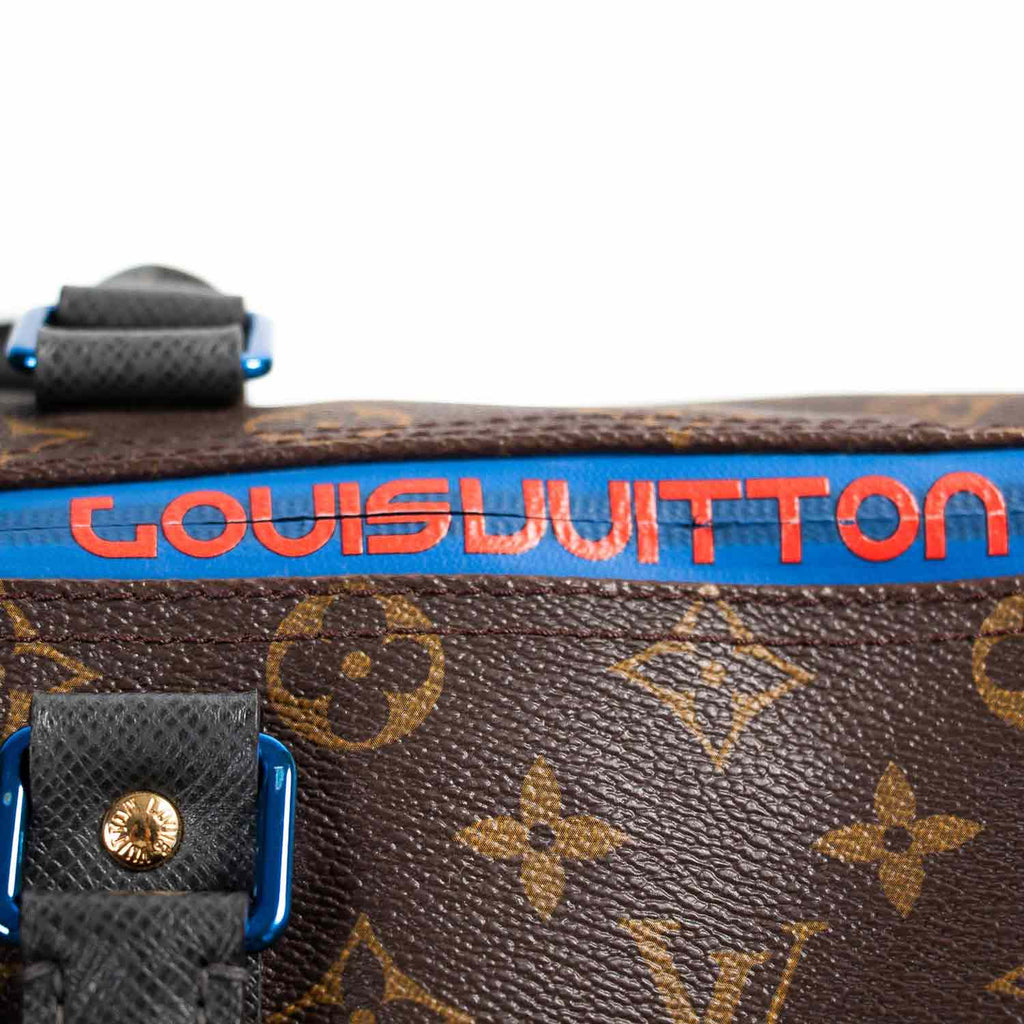 Louis Vuitton Keepall Bandouliere Monogram Outdoor 45 Pacific Blue in  Coated Canvas with Silver-tone - US