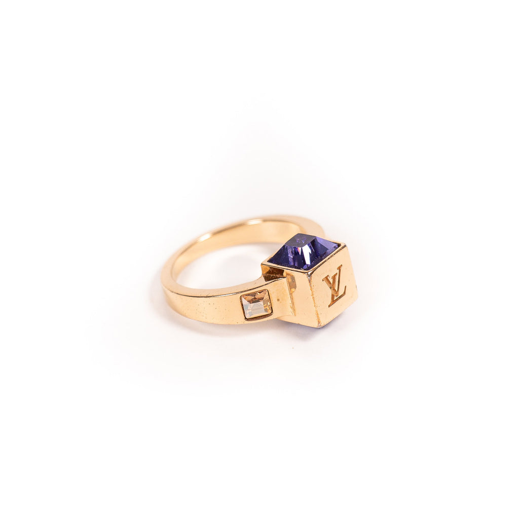 Shop authentic Louis Vuitton Crystal Gamble Ring at revogue for just USD  200.00