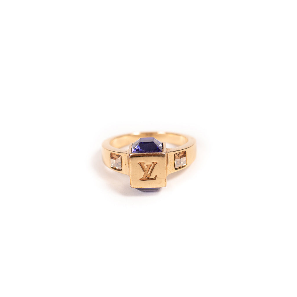 Shop authentic Louis Vuitton Crystal Gamble Ring at revogue for just USD  200.00