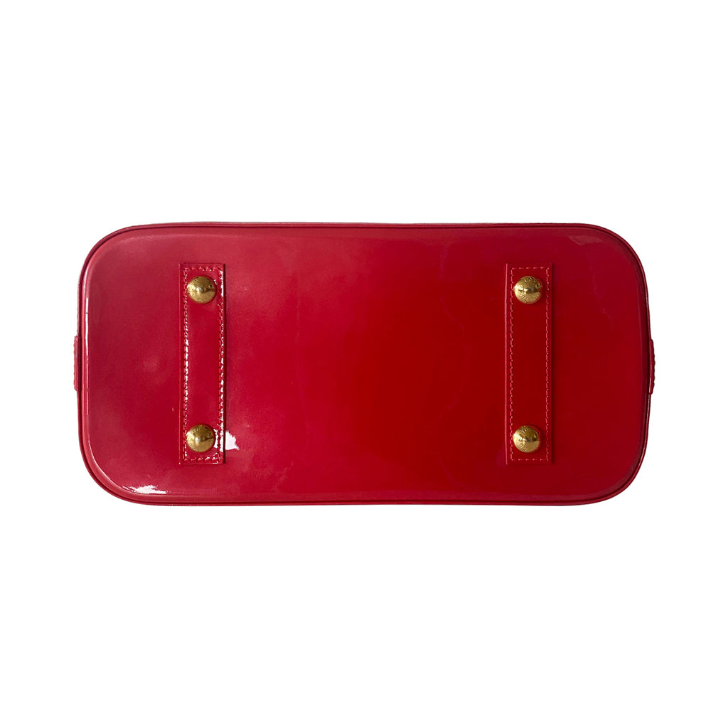 Louis Vuitton Monogram Vernis Alma PM - Red Handle Bags, Handbags -  LOU790210