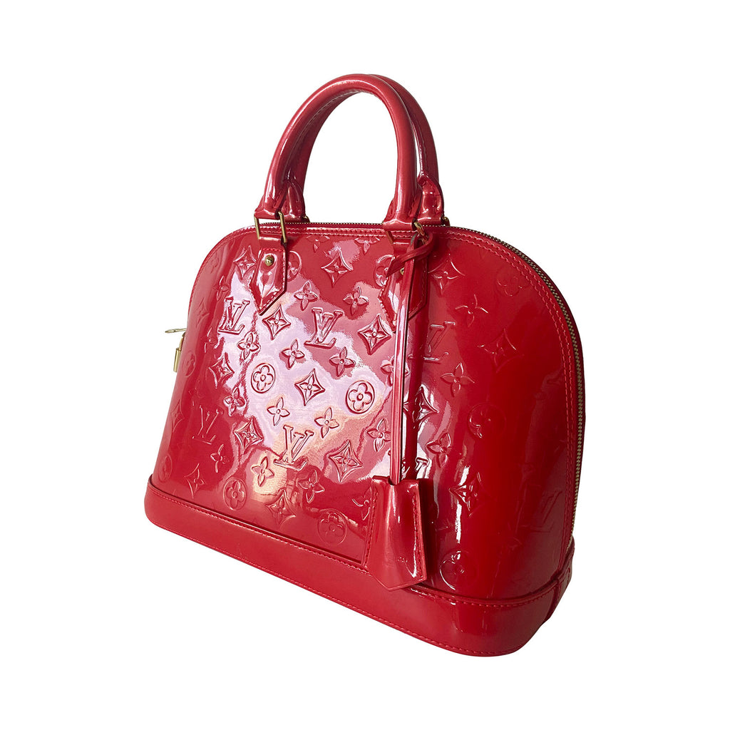 Louis Vuitton Perle Monogram Vernis Alma PM Bag For Sale at 1stDibs  louis  vuitton alma pm vernis, louis vuitton monogram vernis alma pm