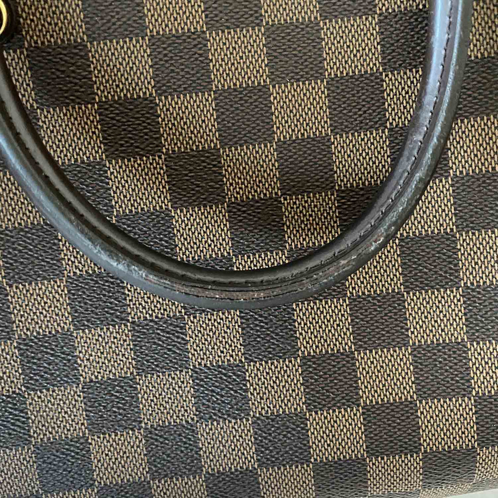 Brittany cloth handbag Louis Vuitton Brown in Cloth - 28146587