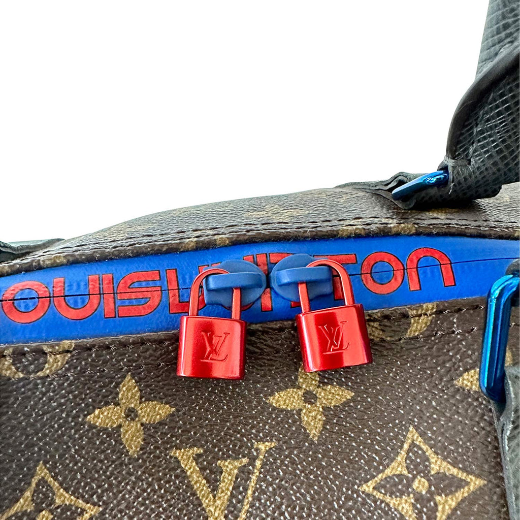 Louis Vuitton Keepall Bandouliere Monogram Outdoor 45 Pacific Blue