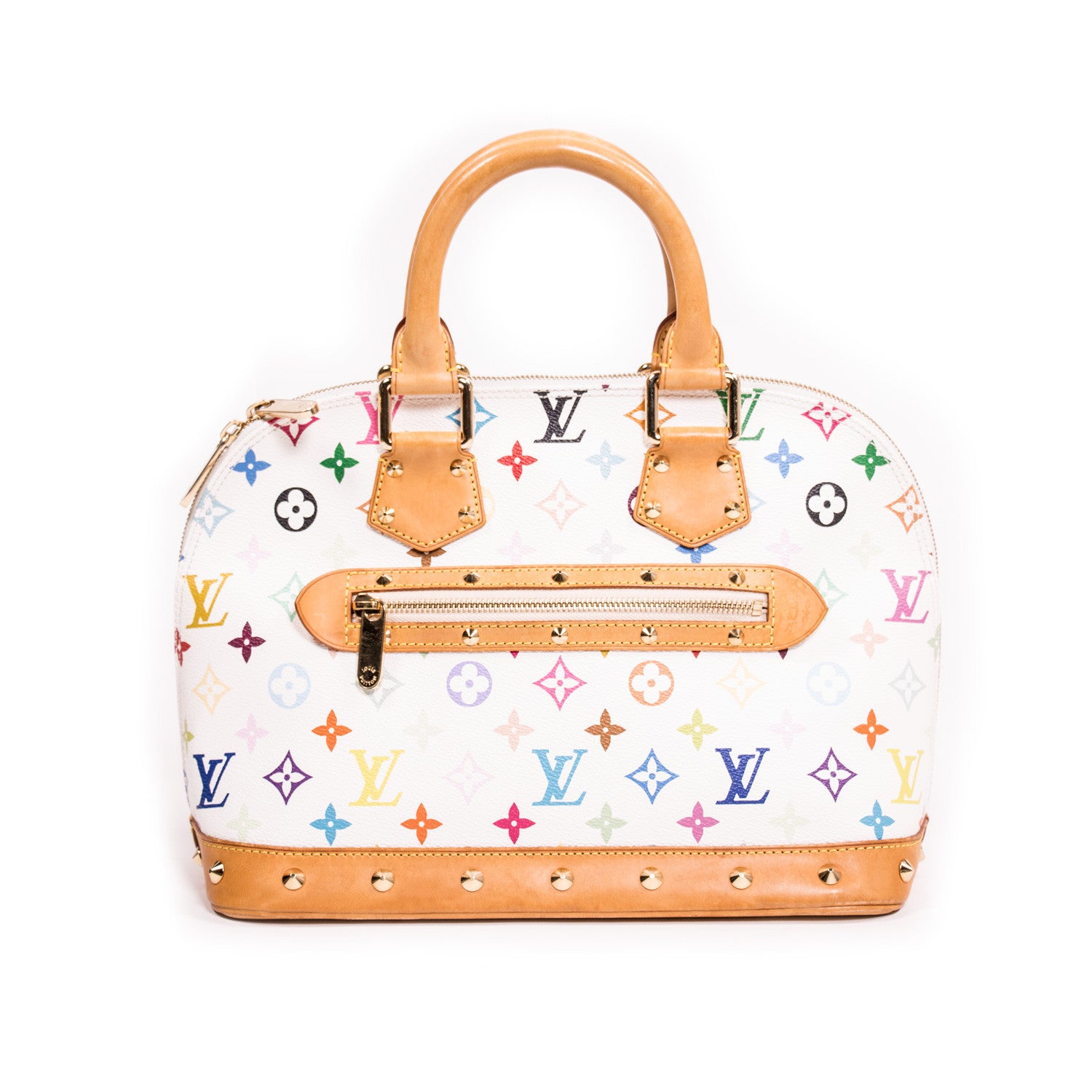 Black Louis Vuitton Monogram Multicolore Alma PM Handbag
