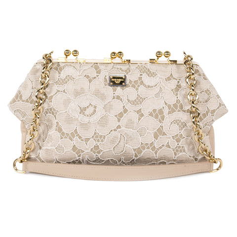Dolce & Gabbana Floral Fabric Cross Body Bag