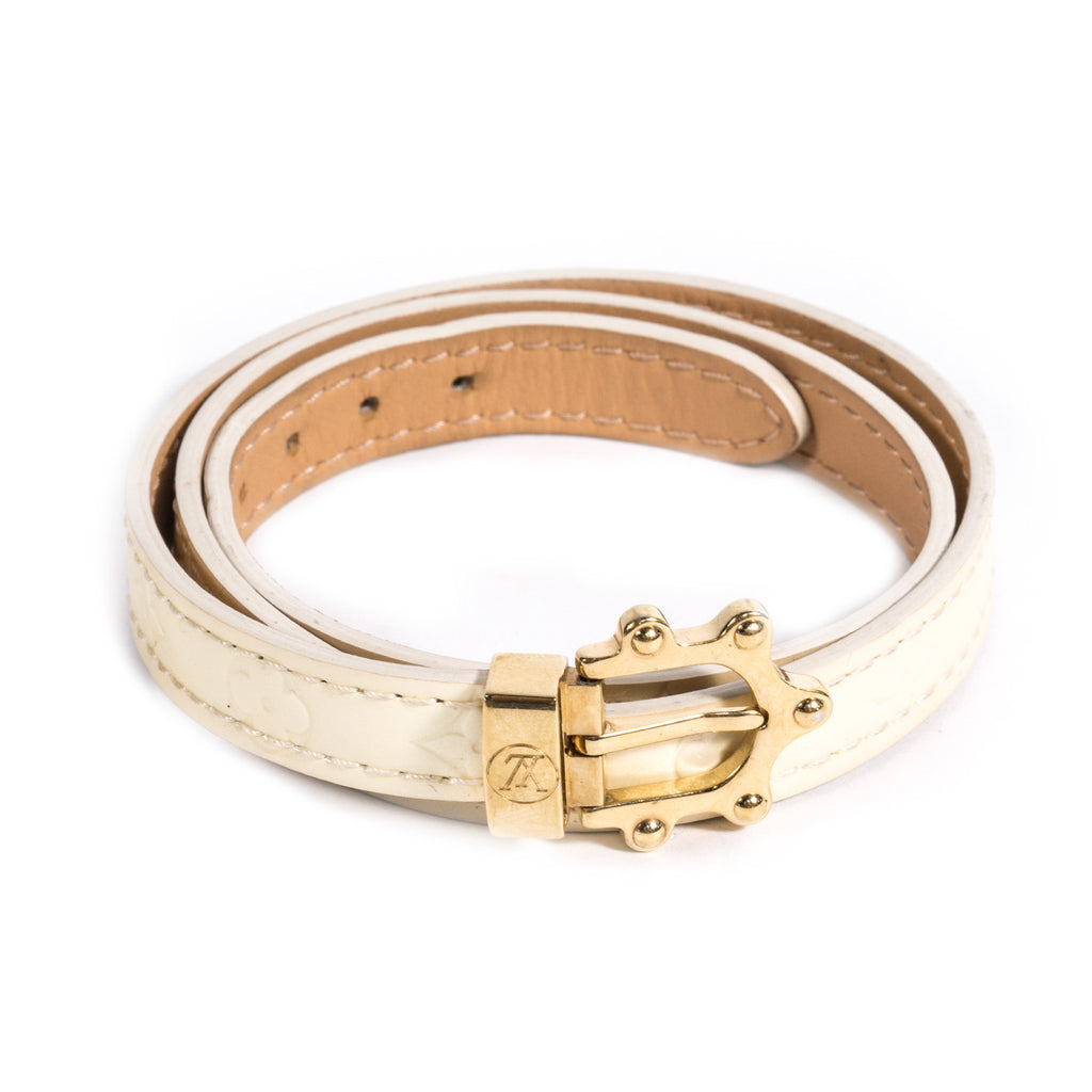 Louis Vuitton - Authenticated Bracelet - Leather Beige for Women, Very Good Condition