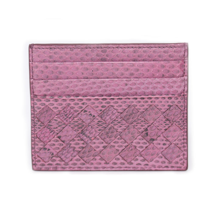 Bottega Veneta Intrecciato Snake Skin Card Holder Accessories Bottega Veneta - Shop authentic new pre-owned designer brands online at Re-Vogue