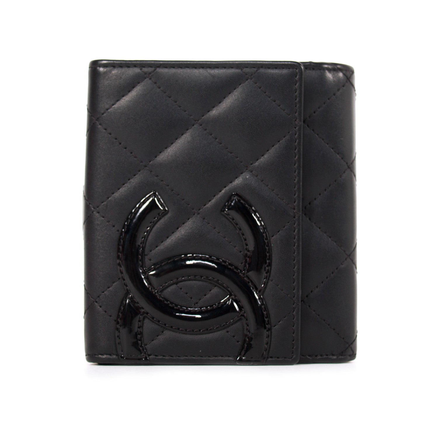 Chanel Black Calfskin Cambon Ligne Wallet 110327