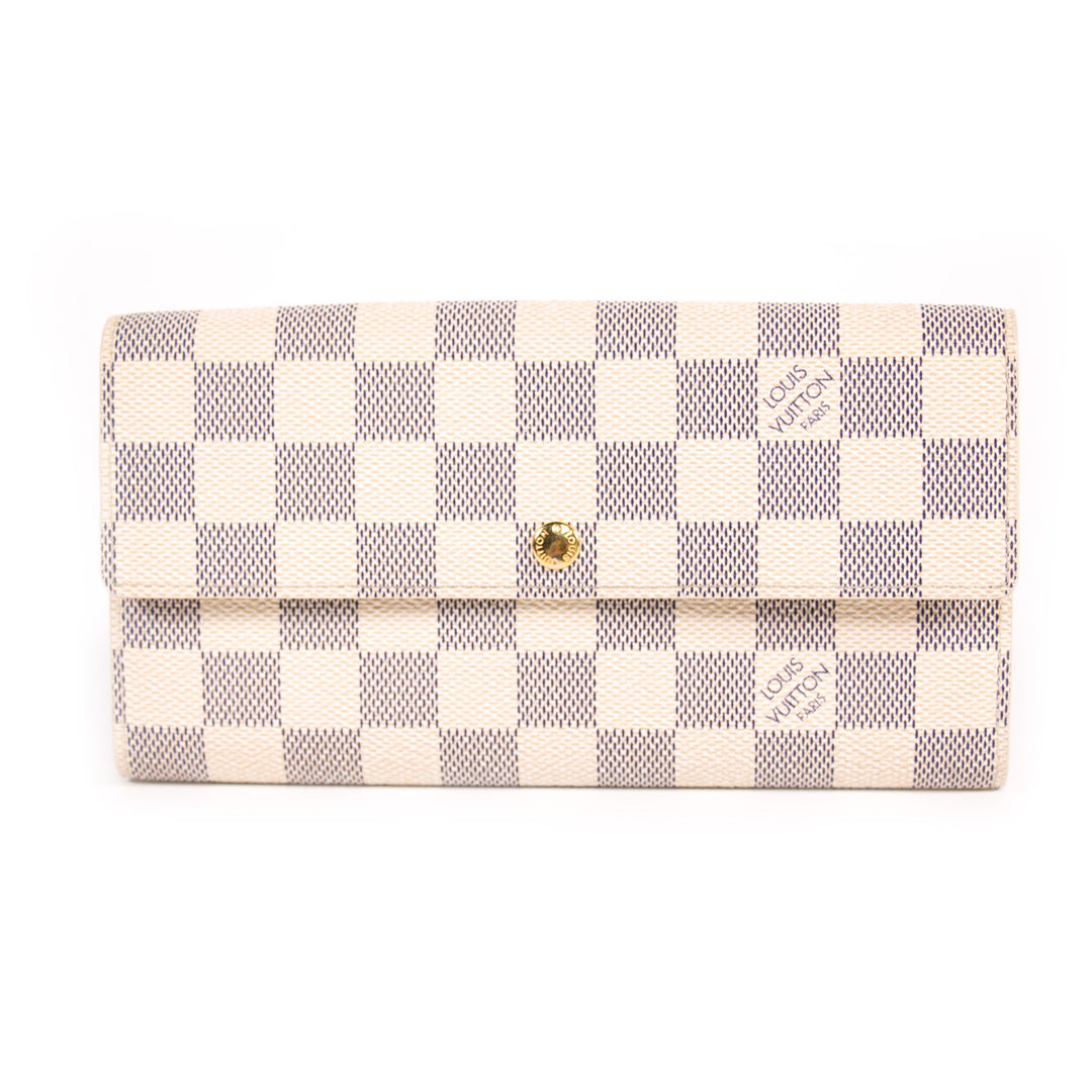 Louis Vuitton Damier Azur Sarah Wallet Accessories Louis Vuitton - Shop authentic new pre-owned designer brands online at Re-Vogue