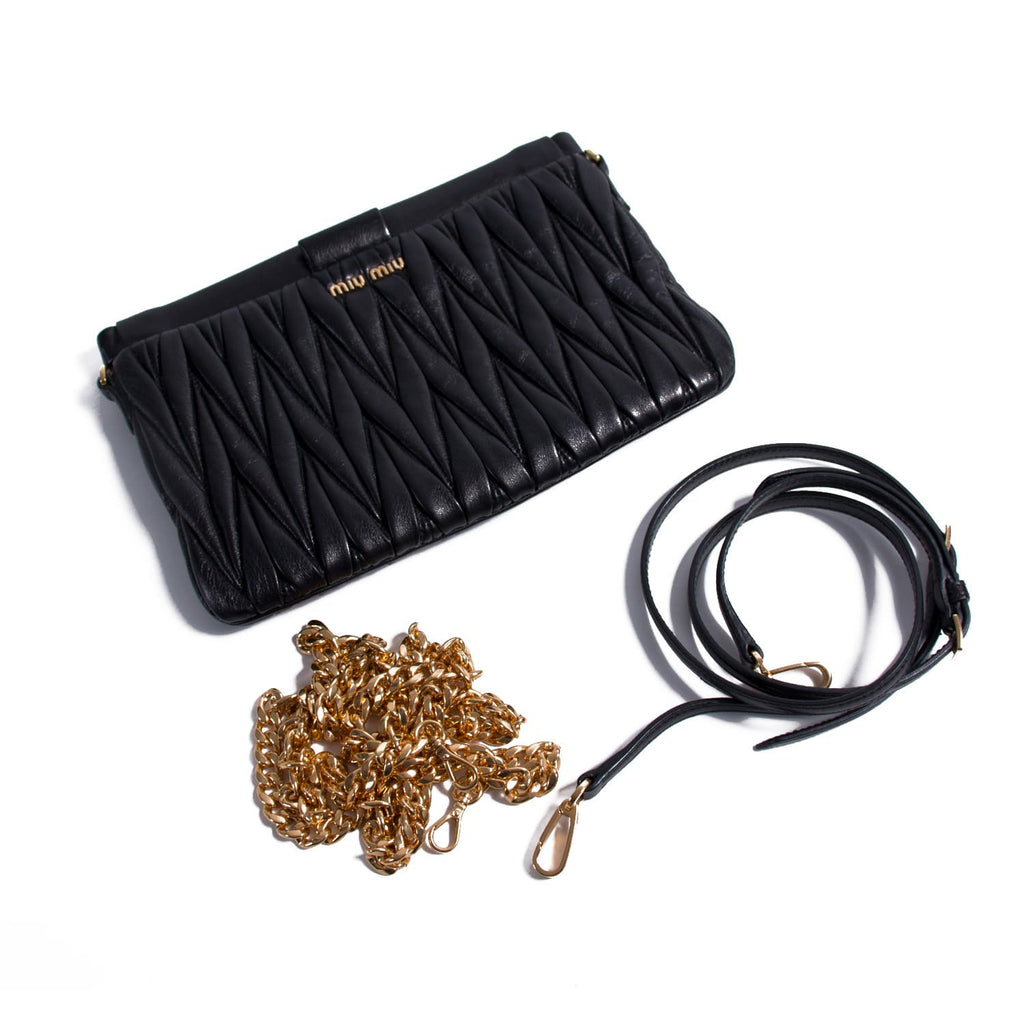 Miu Miu Metalassé Cross Body Bag Bags Miu Miu - Shop authentic new pre-owned designer brands online at Re-Vogue