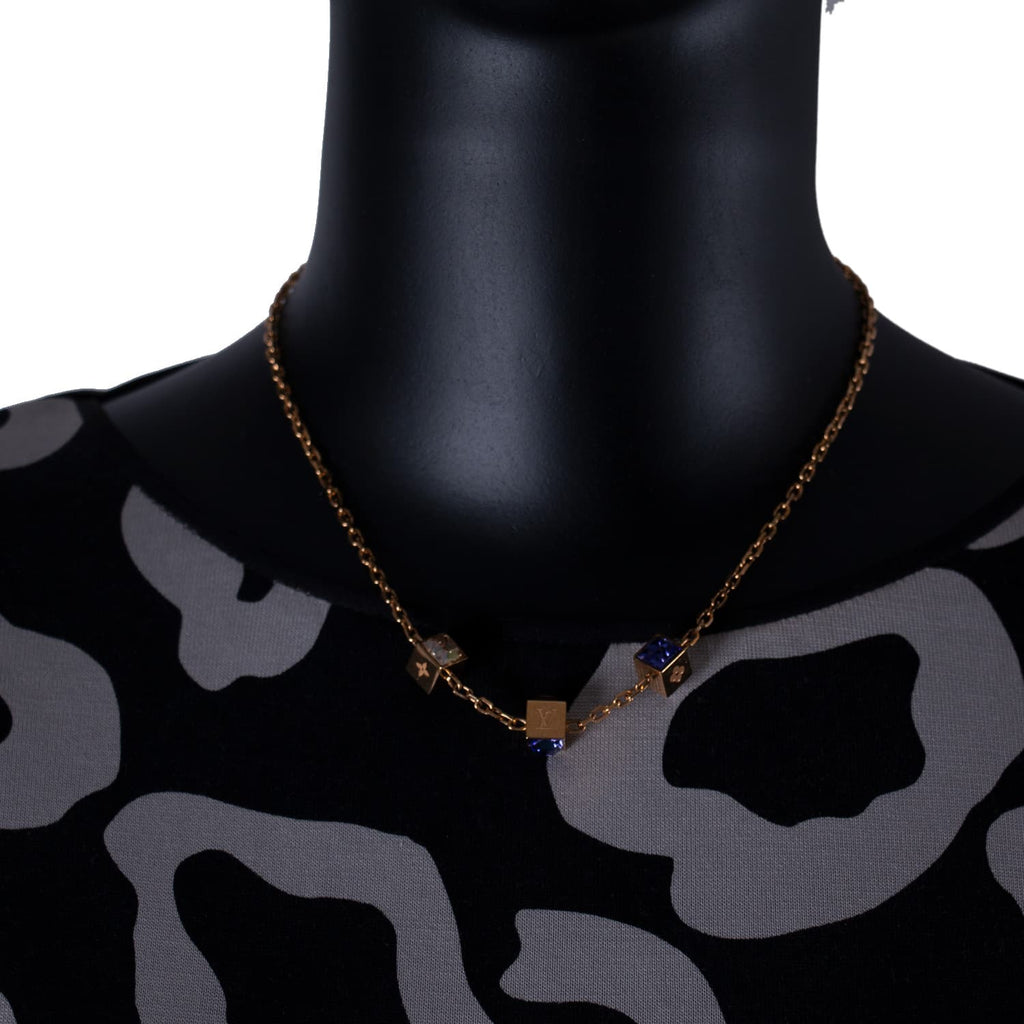 Louis Vuitton Crystal Gamble Necklace Accessories Louis Vuitton - Shop authentic new pre-owned designer brands online at Re-Vogue