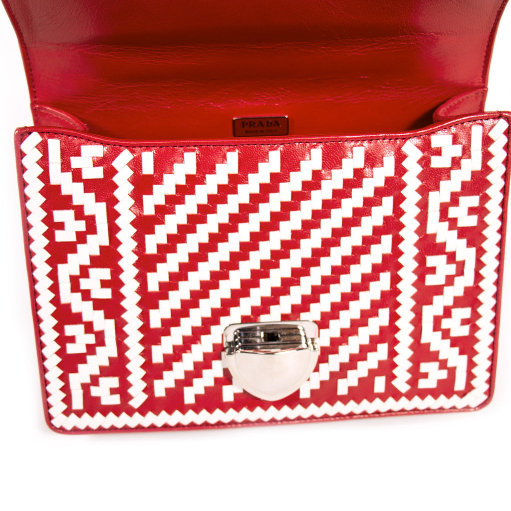 Prada Woven Madras Pattern Shoulder Bag Bags Prada - Shop authentic new pre-owned designer brands online at Re-Vogue