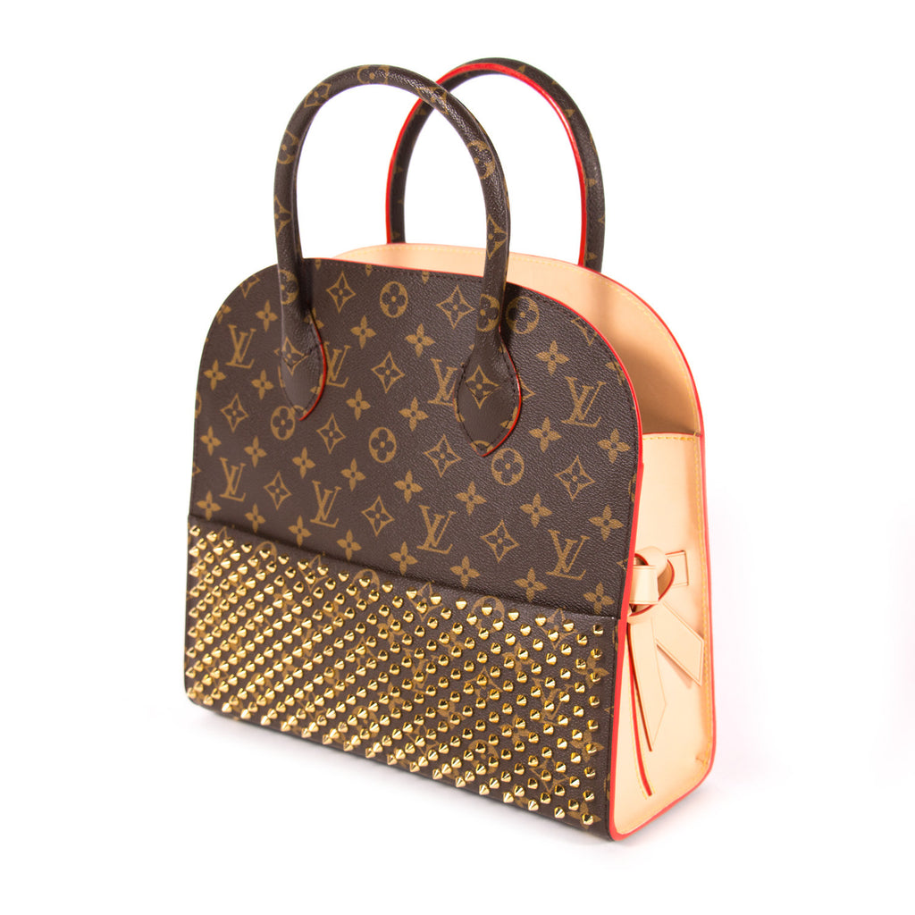 Shopping bag louboutin cloth handbag Louis Vuitton Multicolour in Cloth -  33006598