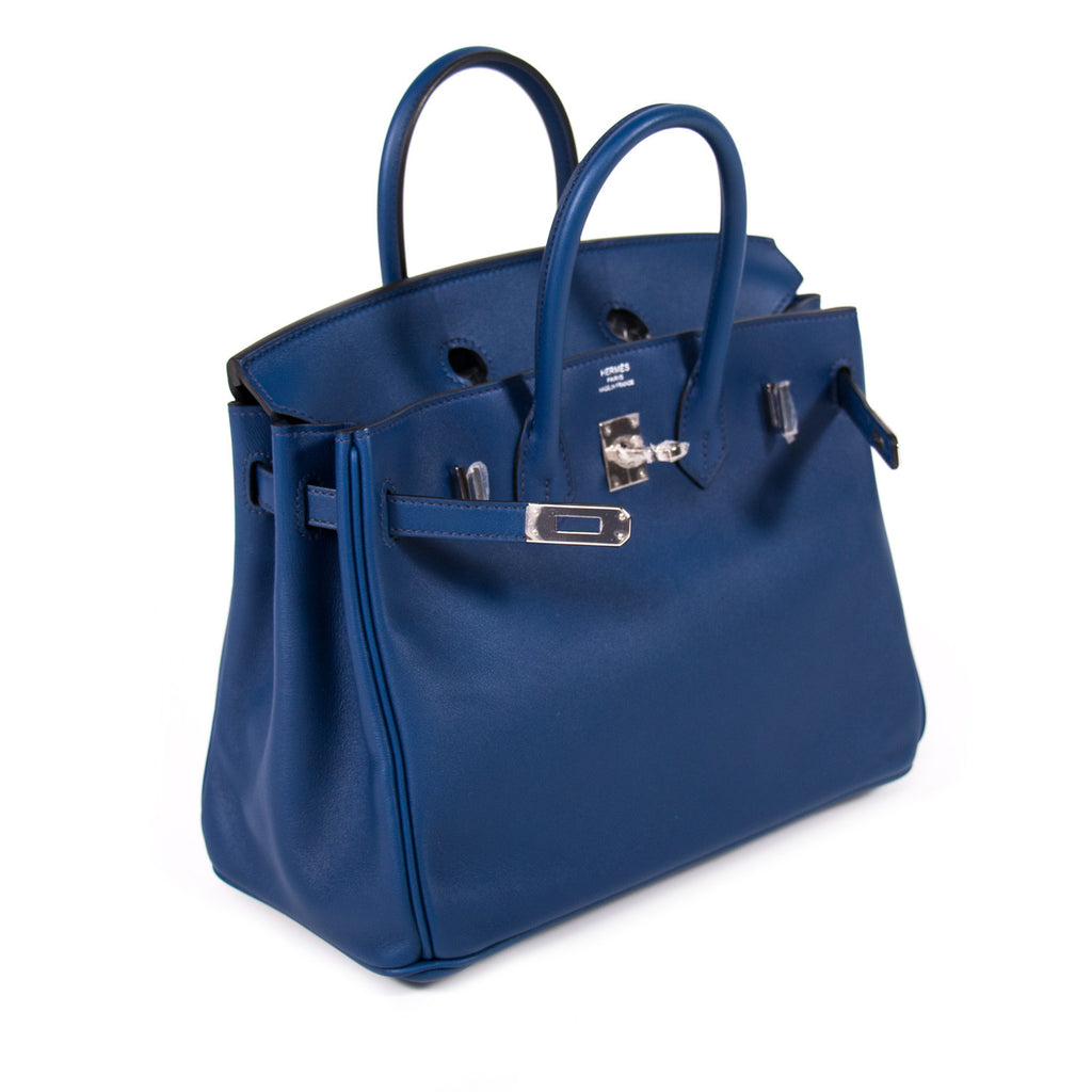 navy blue hermes birkin bag