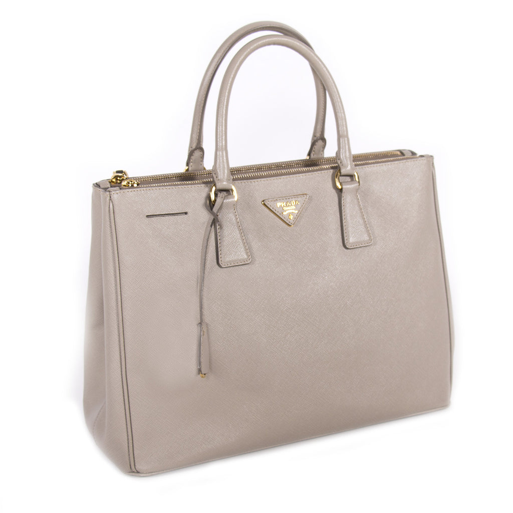 Prada Saffiano Double Zip Tote Bags Prada - Shop authentic new pre-owned designer brands online at Re-Vogue