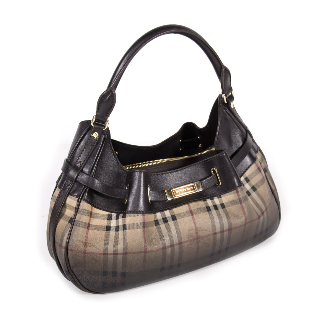 Burberry Limited Edition Haymarket Hobo Bags Burberry - Shop authentic new pre-owned designer brands online at Re-Vogue