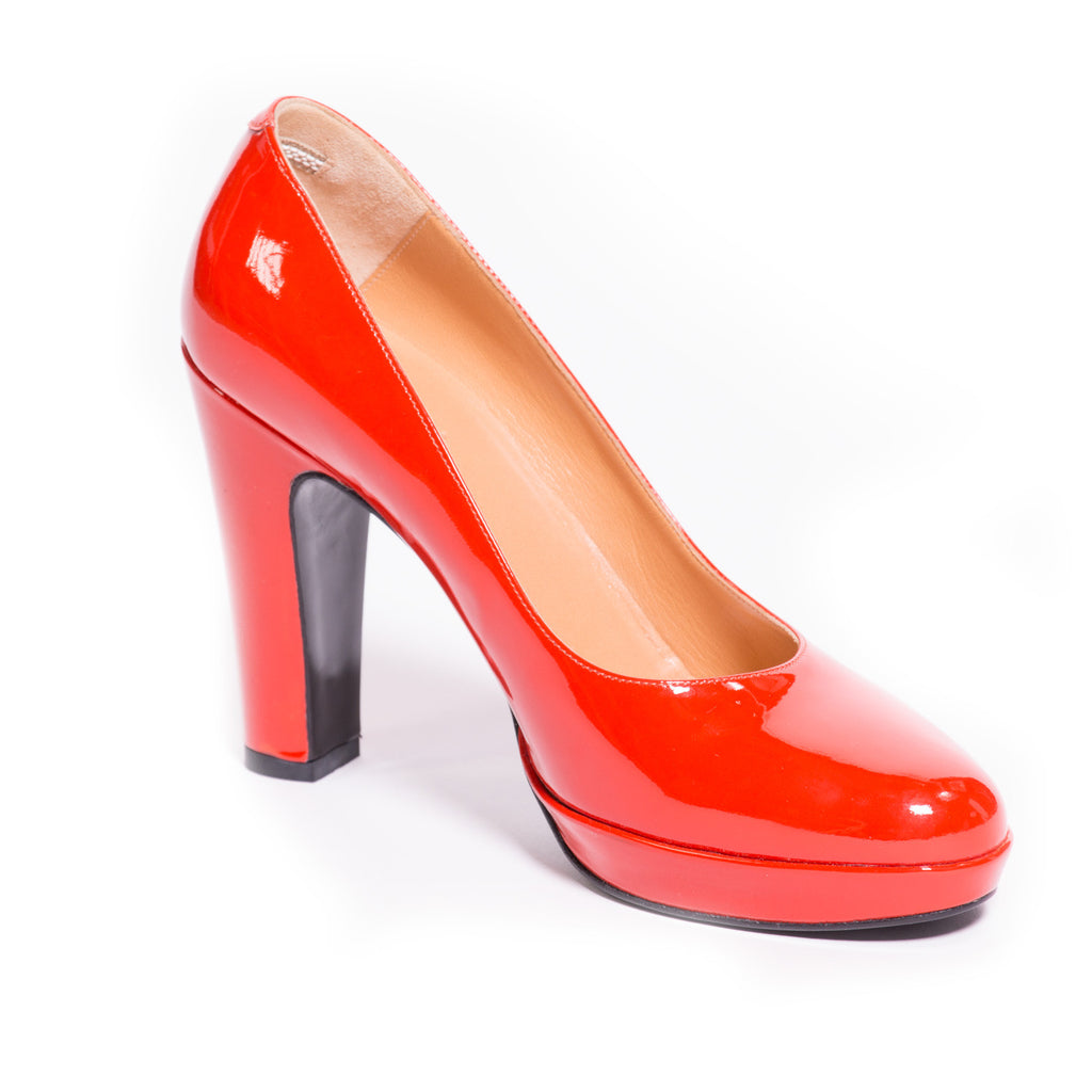 Hermes Red Leather Pumps - revogue