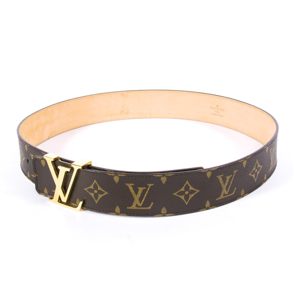 LOUIS VUITTON M9608V LV INITIALES 40MM X 85CM GOLDEN BUCKLE MONOGRAM BELT