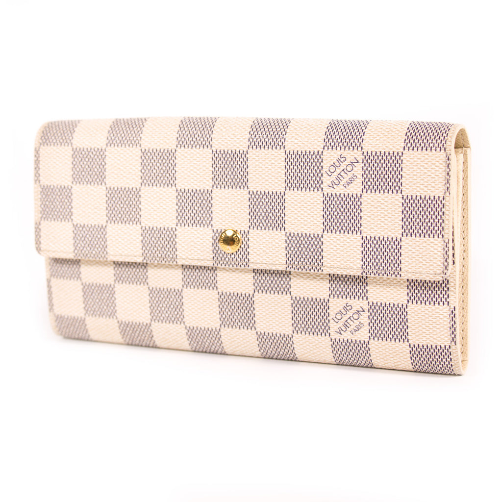 Louis Vuitton Damier Azur Sarah Wallet Accessories Louis Vuitton - Shop authentic new pre-owned designer brands online at Re-Vogue