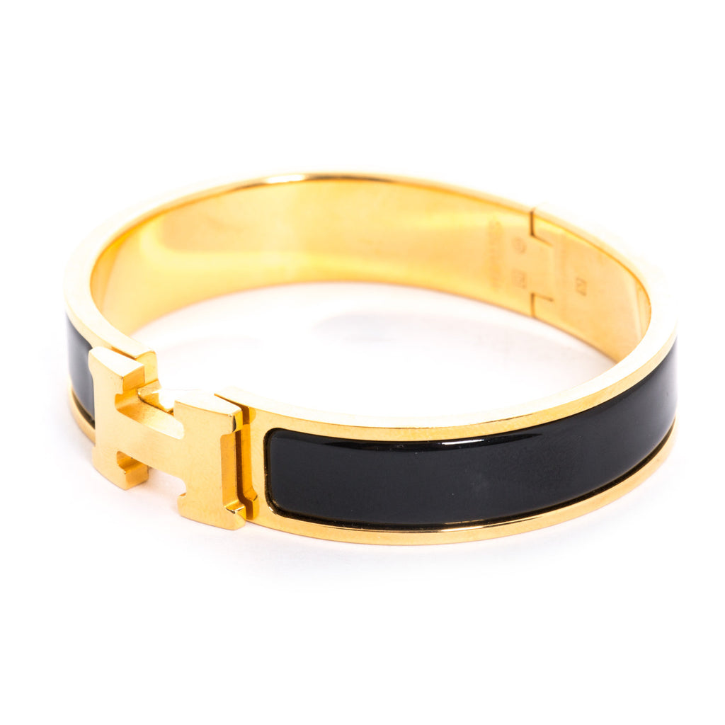 Hermes Narrow Clic Clac H Bracelet - revogue