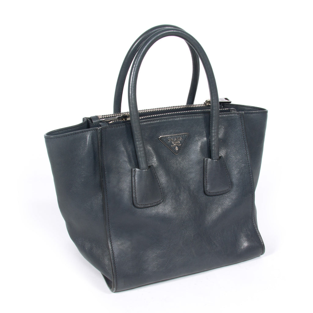 Prada Glace Calf Twin Tote - revogue