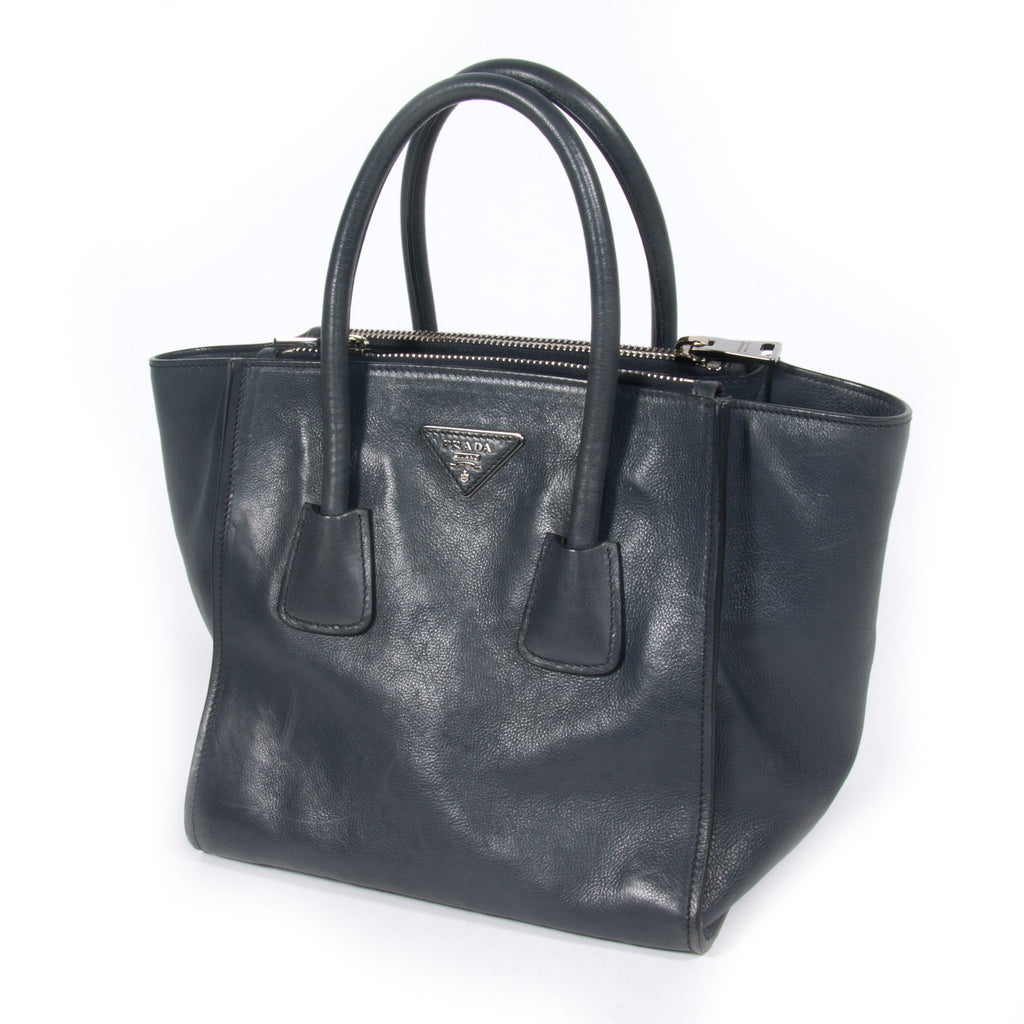 Prada Glace Calf Twin Tote - revogue