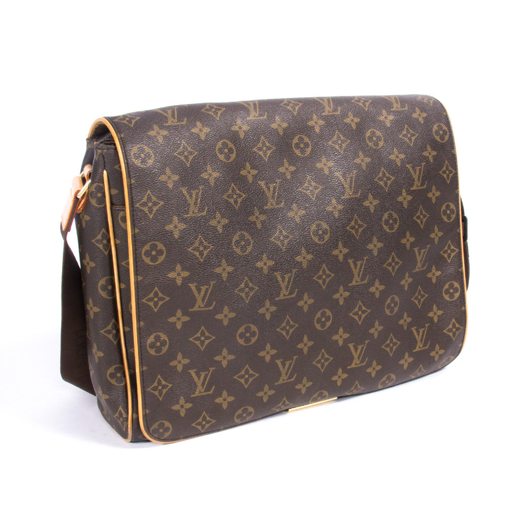 Abbesses Messenger bag in Monogram Coated Canvas, Gold Hardware