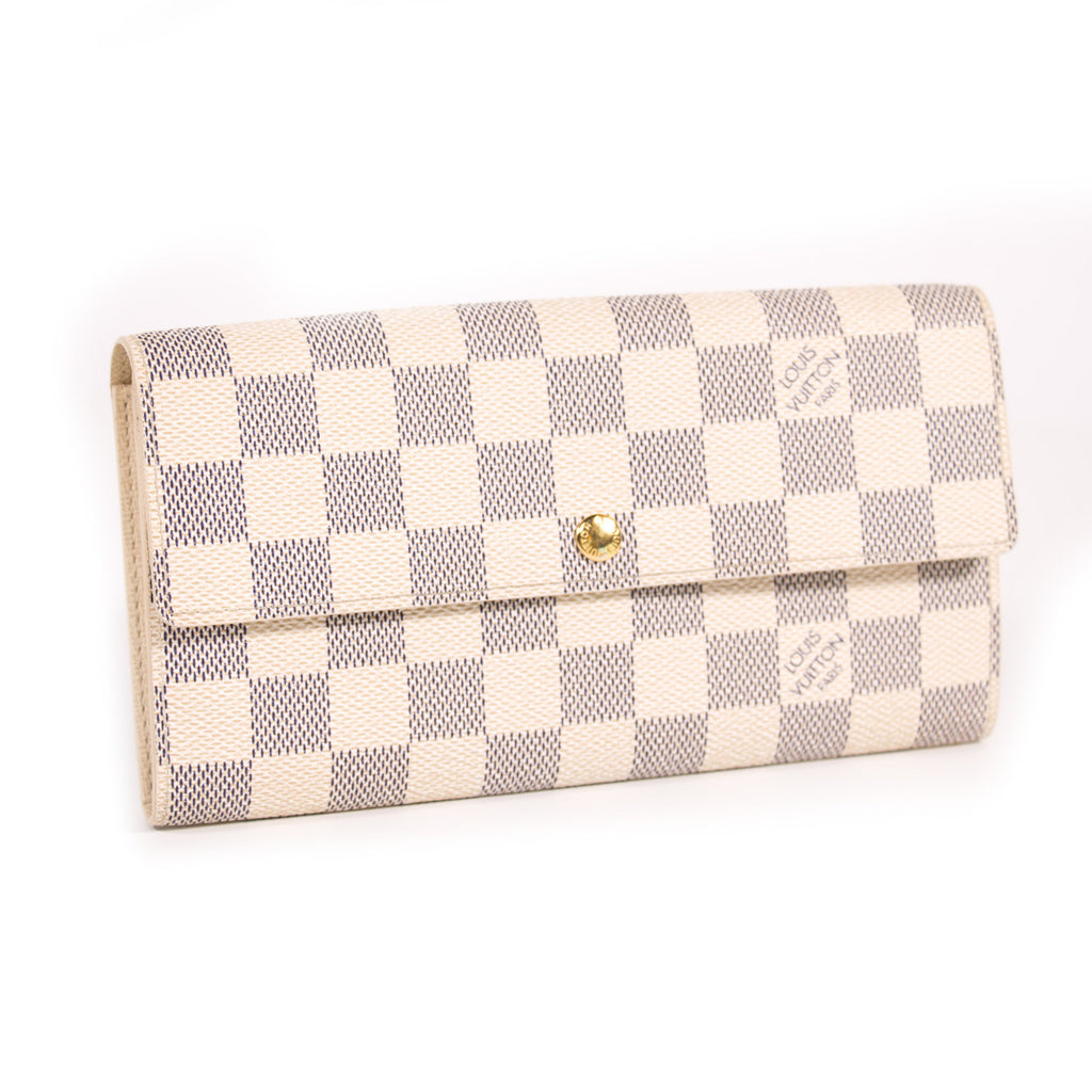 Louis Vuitton Damier Azur Sarah Wallet Accessories Louis Vuitton - Shop authentic new pre-owned designer brands online at Re-Vogue