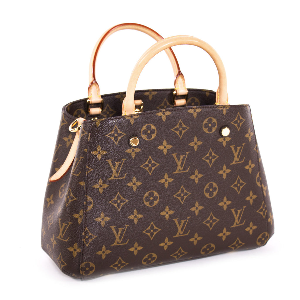 Louis Vuitton Dune Monogram Vernis Montaigne BB Bag - Yoogi's Closet