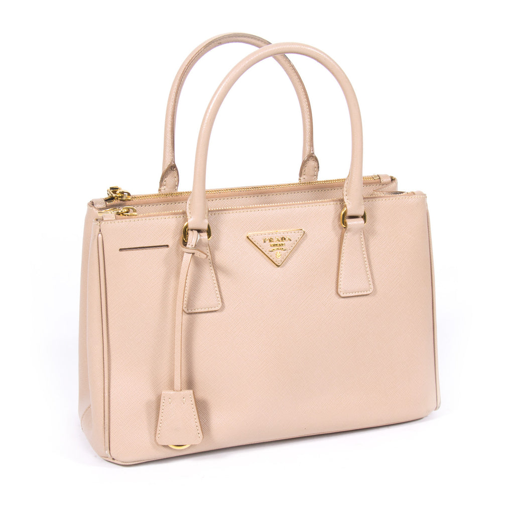 Shop authentic Prada Saffiano Lux Double Zip Small at revogue for