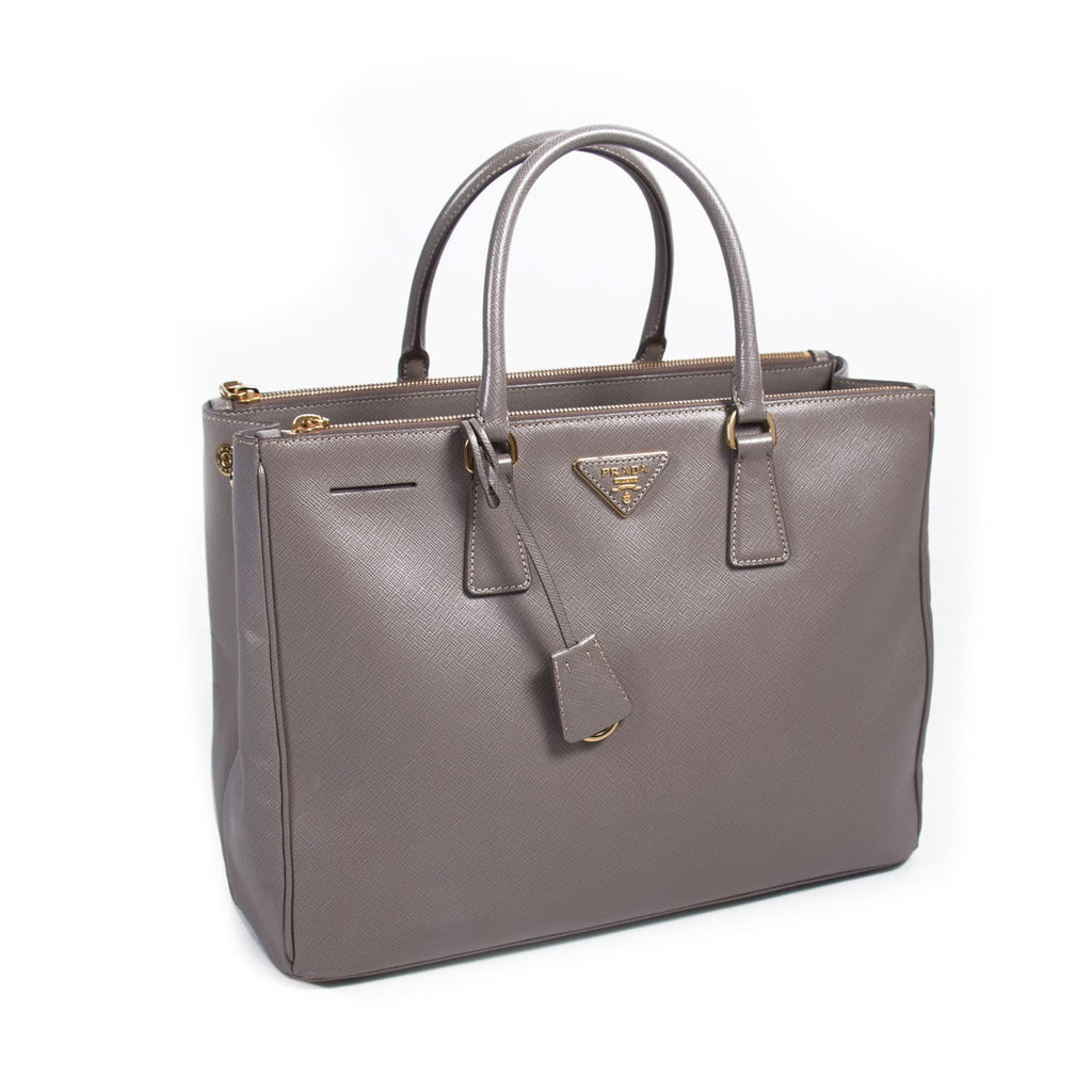 Shop authentic Prada Saffiano Lux Double Zip Small at revogue for