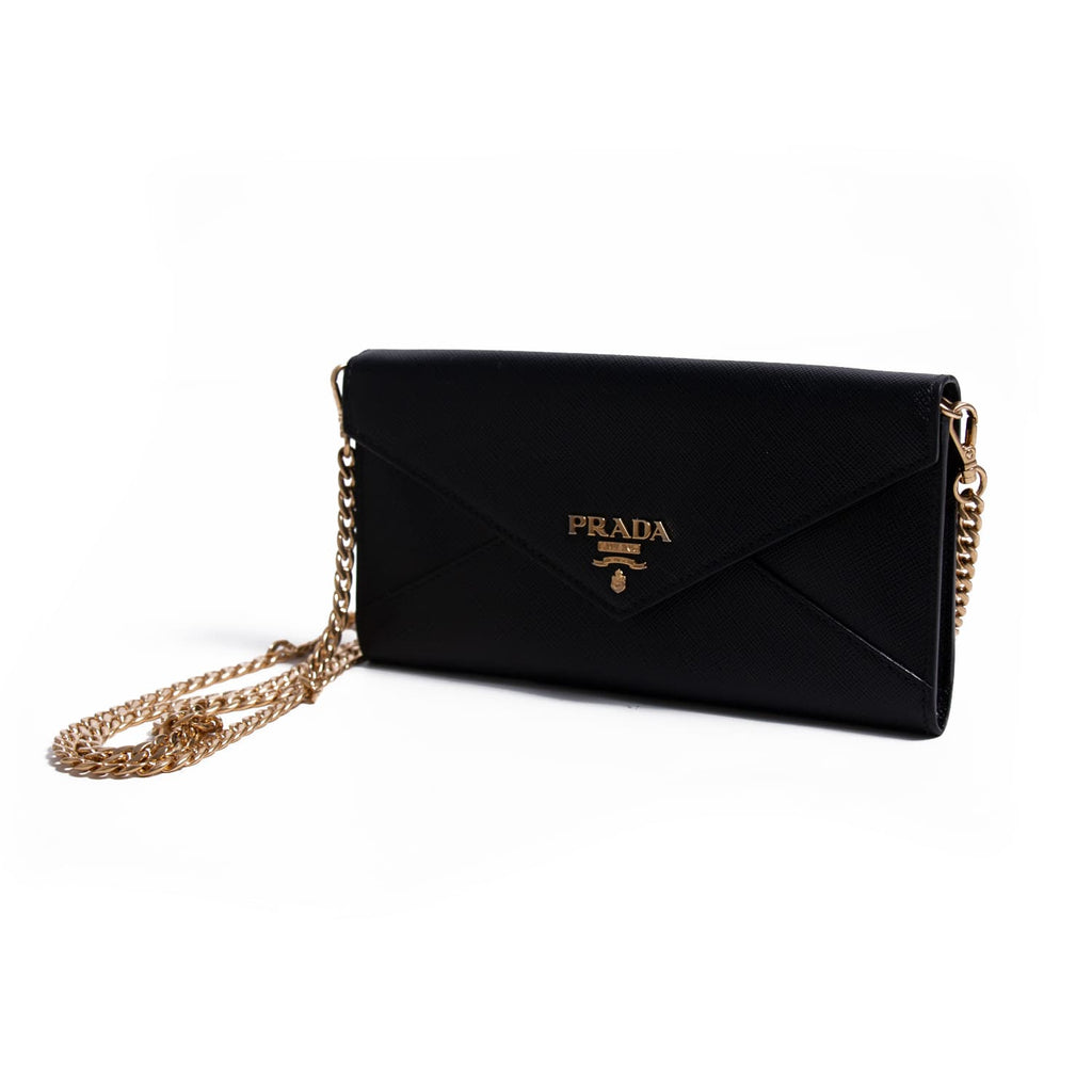 Prada Saffiano Envelope Mini Bag Bags Prada - Shop authentic new pre-owned designer brands online at Re-Vogue