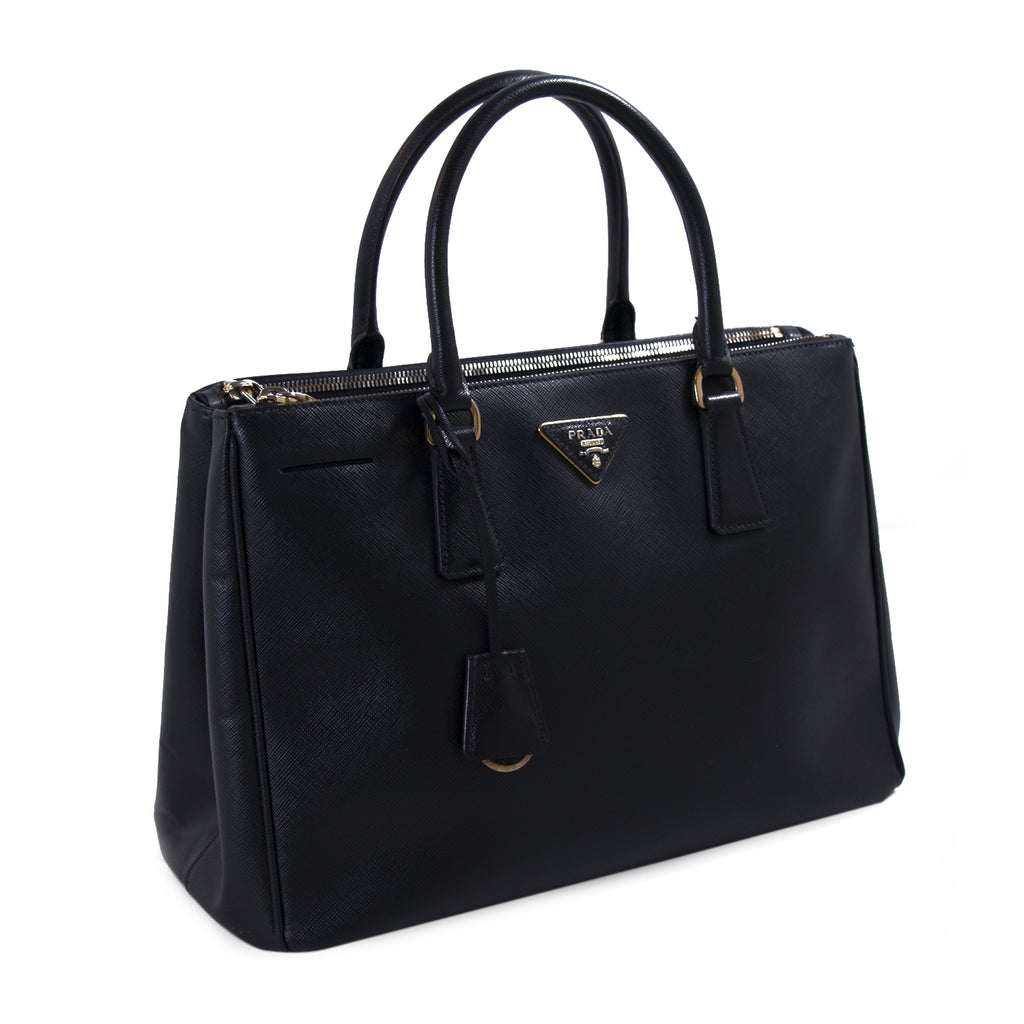 Prada Saffiano Lux Medium Double Zip Tote Bags Prada - Shop authentic new pre-owned designer brands online at Re-Vogue